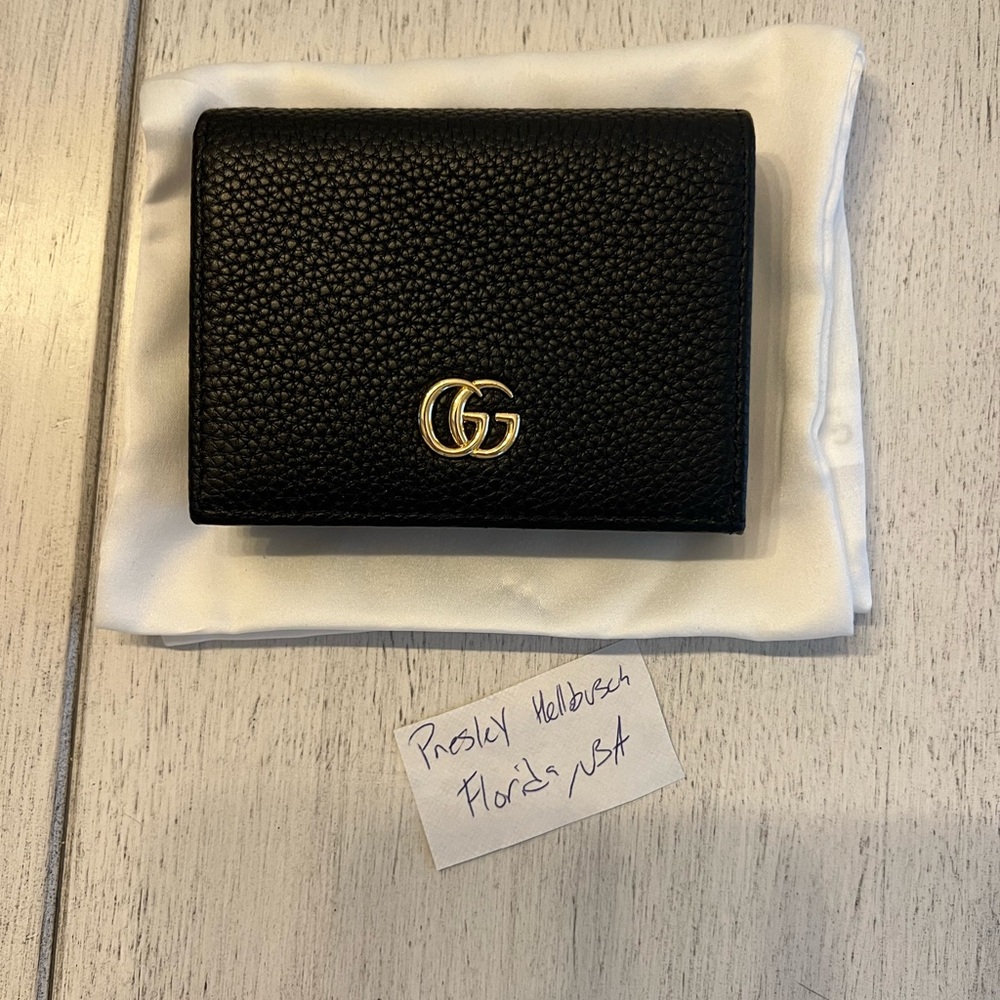 Gucci Leather Card Case Wallet